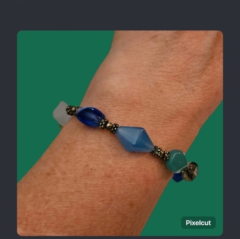 Vintage Glass Beaded Bracelet